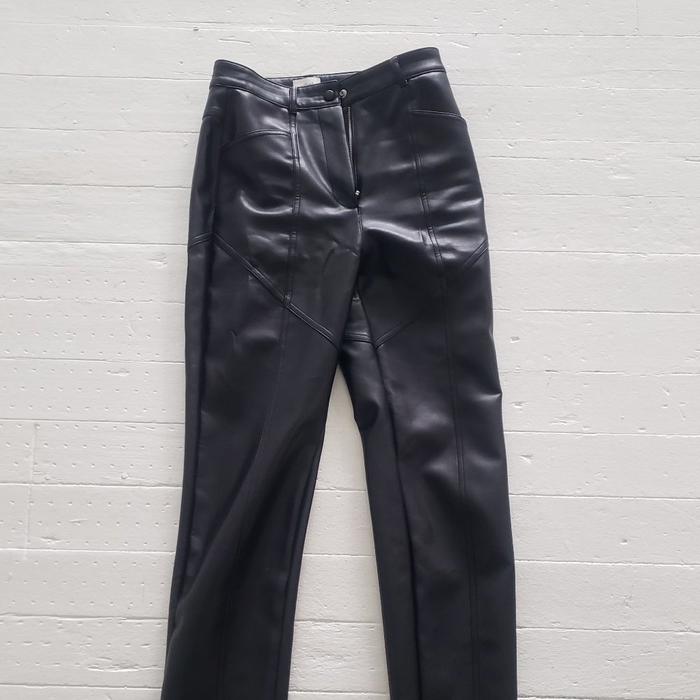 Wilfred Straight Pleather Pants